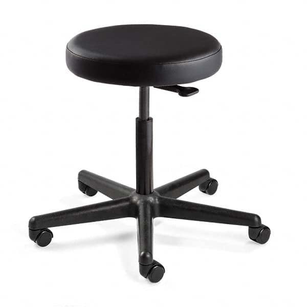 Bevco - Swivel & Adjustable Stools Type: Adjustable Backless Stool Base Type: Nylon - Exact Tooling
