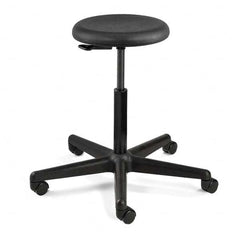 Bevco - Swivel & Adjustable Stools Type: Adjustable Backless Stool Base Type: Nylon - Exact Tooling