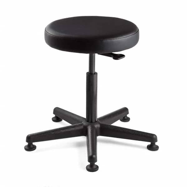 Bevco - Swivel & Adjustable Stools Type: Adjustable Backless Stool Base Type: Nylon - Exact Tooling