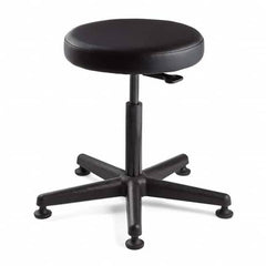 Bevco - Swivel & Adjustable Stools Type: Adjustable Backless Stool Base Type: Nylon - Exact Tooling