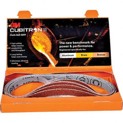 3M - Abrasive Belts Abrasive Type: Coated Belt Width (Inch): 1/2 - Exact Tooling