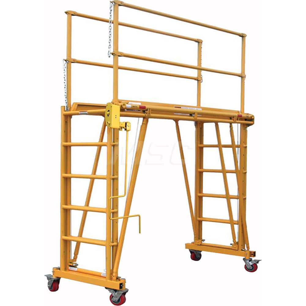 Tele-Tower - Scaffolding; Type: Tower Scaffold ; Section: Base ; Length (Feet): 8.000 ; Height (Feet): 11 ; Load Capacity (Lb.): 800.000 - Exact Tooling