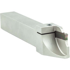 Arno - 0.63" Max Depth, 0.079 to 1.26" Width, External Left Hand Indexable Grooving/Cutoff Toolholder - Exact Tooling