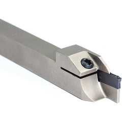 Arno - 0.63" Max Depth, 0.118 to 1.26" Width, External Right Hand Indexable Grooving/Cutoff Toolholder - Exact Tooling