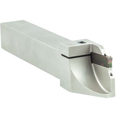 Arno - 0.63" Max Depth, 0.079 to 1.26" Width, External Left Hand Indexable Grooving/Cutoff Toolholder - Exact Tooling