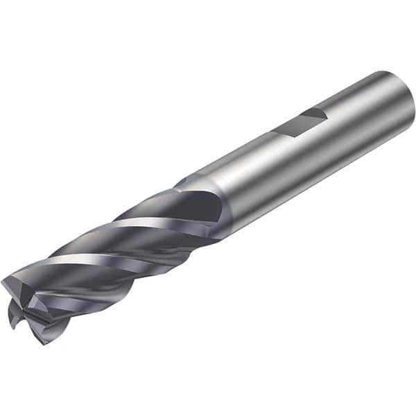 Sandvik Coromant - 20mm Diam 4 Flute Solid Carbide 1mm Corner Radius End Mill - Exact Tooling