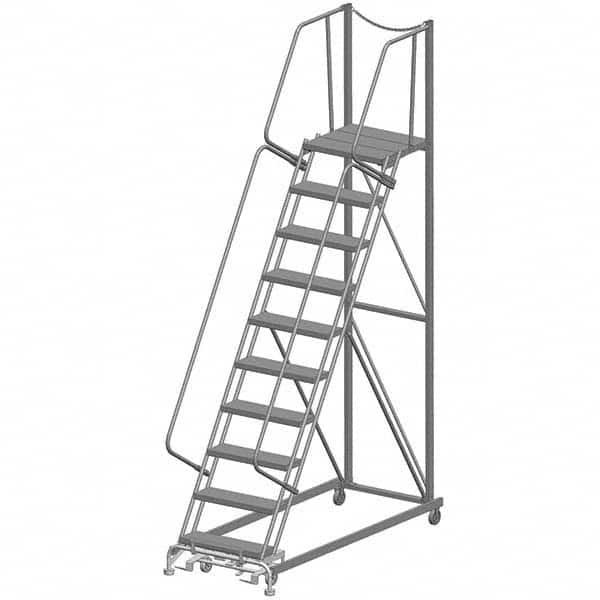 Ballymore - Rolling & Wall Mounted Ladders & Platforms Type: Rolling Warehouse Ladder Style: Rolling Safety Ladder - Exact Tooling