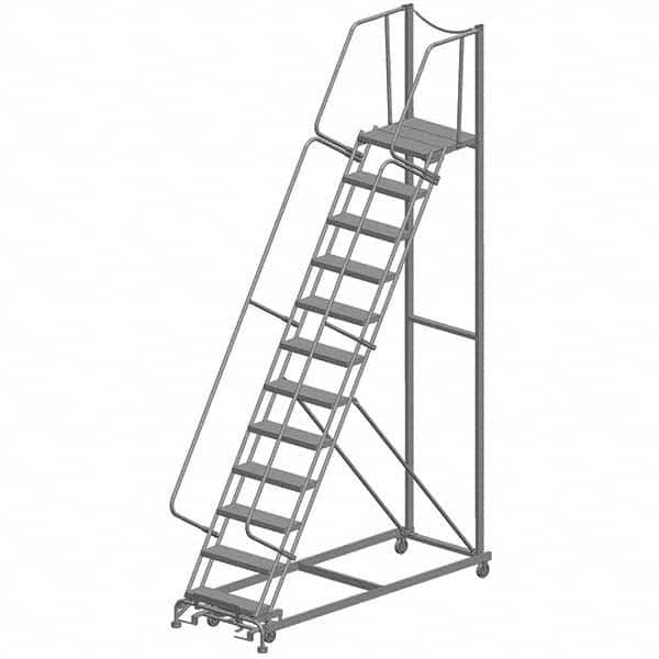 Ballymore - Rolling & Wall Mounted Ladders & Platforms Type: Rolling Warehouse Ladder Style: Rolling Safety Ladder - Exact Tooling