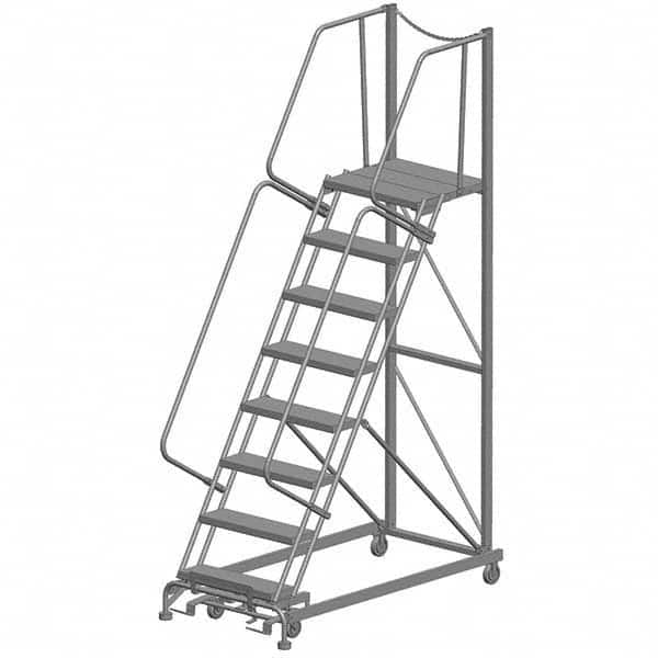 Ballymore - Rolling & Wall Mounted Ladders & Platforms Type: Rolling Warehouse Ladder Style: Rolling Safety Ladder - Exact Tooling