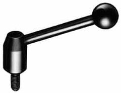 J.W. Winco - M10 x 1.5, 19mm Hub Diam, Steel Threaded Stud Adjustable Clamping Handle - Exact Tooling