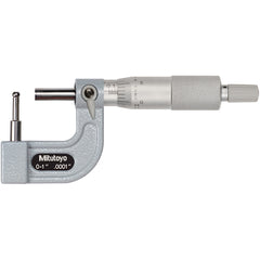 0-1″ Measuring Range-0.0001″ Graduation - Ratchet Thimble - Carbide Face - Tubing Micrometer - Exact Tooling