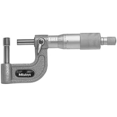 0-1″ Measuring Range-0.0001″ Graduation - Ratchet Thimble - Carbide Face - Tubing Micrometer - Exact Tooling