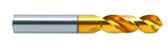 9.7mm Dia x 89mm OAL - Cobalt-118° Point - Screw Machine Drill-TiN - Exact Tooling