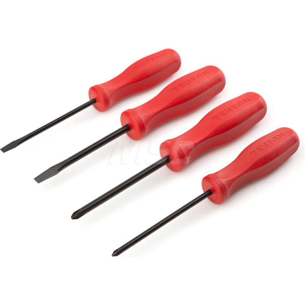 Screwdriver Set: 4 Pc, Phillips & Slotted