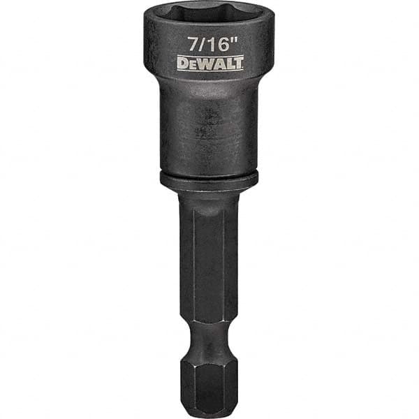 DeWALT - Power & Impact Screwdriver Bits & Holders Bit Type: Magnetic Nut Driver Hex Size (Inch): 7/16 - Exact Tooling