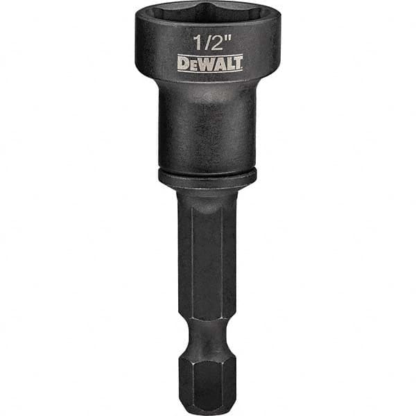 DeWALT - Power & Impact Screwdriver Bits & Holders Bit Type: Magnetic Nut Driver Hex Size (Inch): 1/2 - Exact Tooling