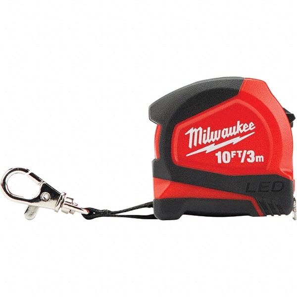 Milwaukee Tool - Tape Measures Length (Feet): 10.00 Width (mm): 13.00 - Exact Tooling