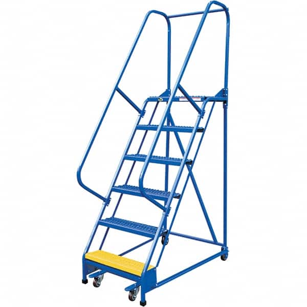 Vestil - 90" High 350 Lb Capacity 6 Step Ladder - Exact Tooling