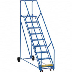 Vestil - 120" High 350 Lb Capacity 9 Step Ladder - Exact Tooling