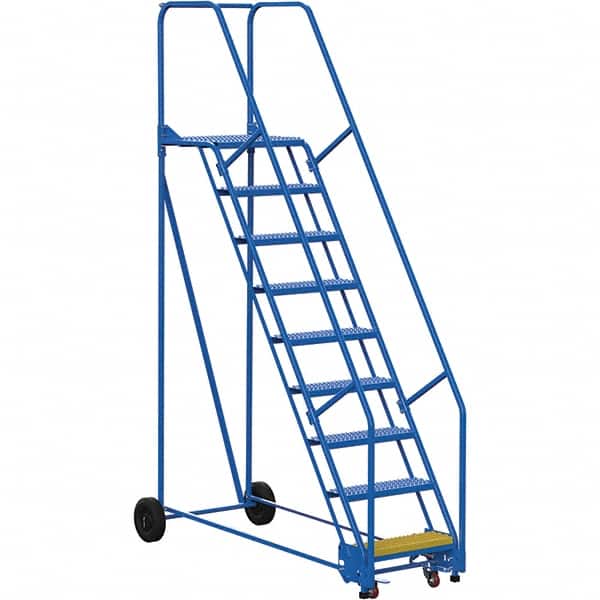 Vestil - 120" High 350 Lb Capacity 9 Step Ladder - Exact Tooling