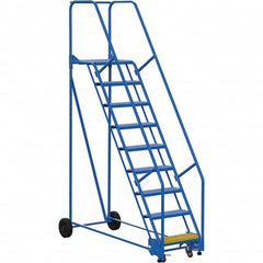 Vestil - 120" High 350 Lb Capacity 9 Step Ladder - Exact Tooling