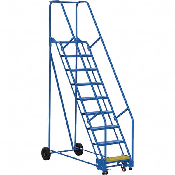 Vestil - 120" High 350 Lb Capacity 9 Step Ladder - Exact Tooling