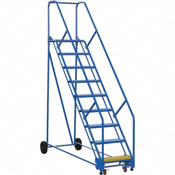 Vestil - 120" High 350 Lb Capacity 9 Step Ladder - Exact Tooling