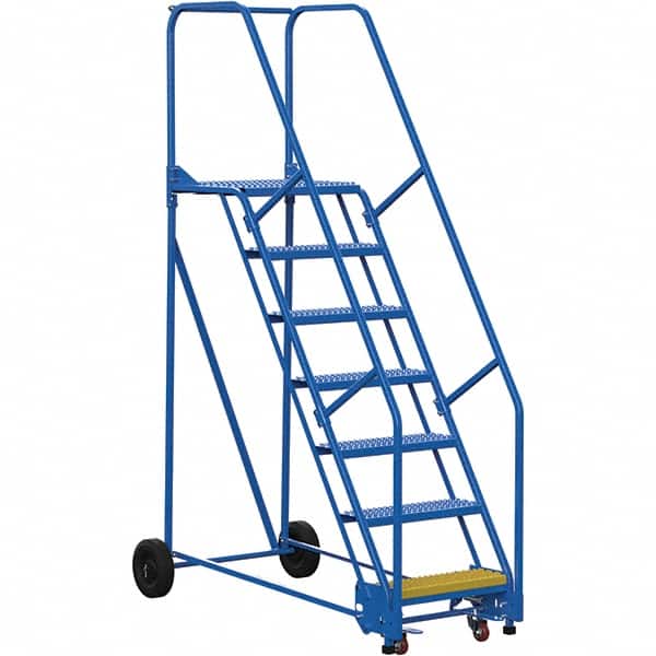 Vestil - 100" High 350 Lb Capacity 7 Step Ladder - Exact Tooling