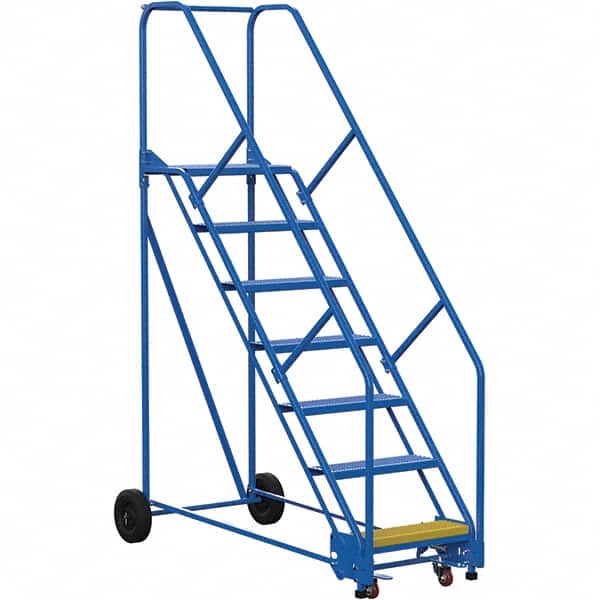 Vestil - 100" High 350 Lb Capacity 7 Step Ladder - Exact Tooling