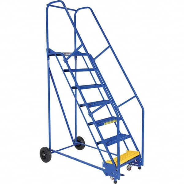 Vestil - 100" High 350 Lb Capacity 7 Step Ladder - Exact Tooling