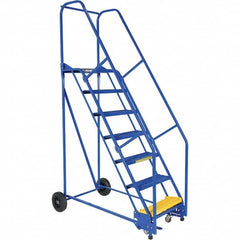 Vestil - 100" High 350 Lb Capacity 7 Step Ladder - Exact Tooling