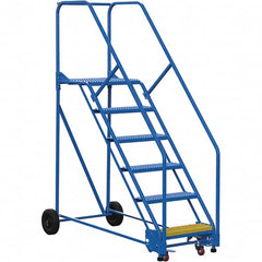 Vestil - 90" High 350 Lb Capacity 6 Step Ladder - Exact Tooling