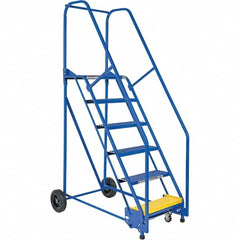 Vestil - 90" High 350 Lb Capacity 6 Step Ladder - Exact Tooling