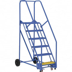 Vestil - 90" High 350 Lb Capacity 6 Step Ladder - Exact Tooling
