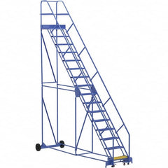 Vestil - 196" High 350 Lb Capacity 16 Step Ladder - Exact Tooling