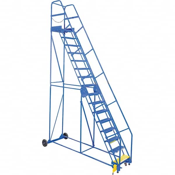 Vestil - 196" High 350 Lb Capacity 16 Step Ladder - Exact Tooling