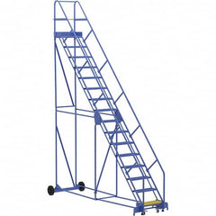 Vestil - 196" High 350 Lb Capacity 16 Step Ladder - Exact Tooling