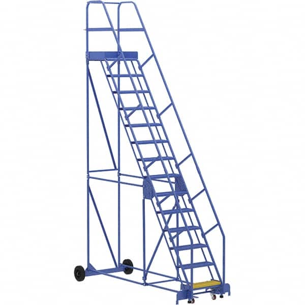 Vestil - 176" High 350 Lb Capacity 14 Step Ladder - Exact Tooling