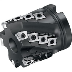 Walter - 2" Cut Diam, 1" Arbor Hole Diam, Indexable Square-Shoulder Face Mill - Exact Tooling