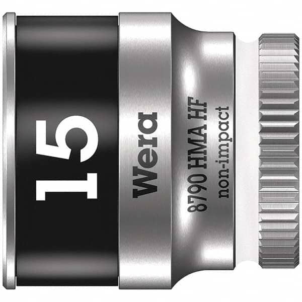 Wera - Hand Sockets Drive Size (Inch): 1/4 Size (mm): 15.0 - Exact Tooling