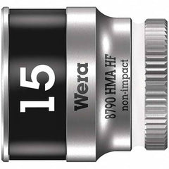 Wera - Hand Sockets Drive Size (Inch): 1/4 Size (mm): 15.0 - Exact Tooling