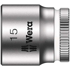 Wera - Hand Sockets Drive Size (Inch): 1/4 Size (mm): 15.0 - Exact Tooling