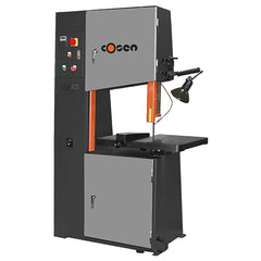 Cosen - Vertical Bandsaws; Drive Type: Variable Frequency ; Throat Capacity (Decimal Inch): 23.5000 ; Height Capacity (Inch): 12 ; Phase: 3 ; Blade Width (Inch): 1/8 to 1 ; Blade Speeds (SFPM): 97 - Exact Tooling