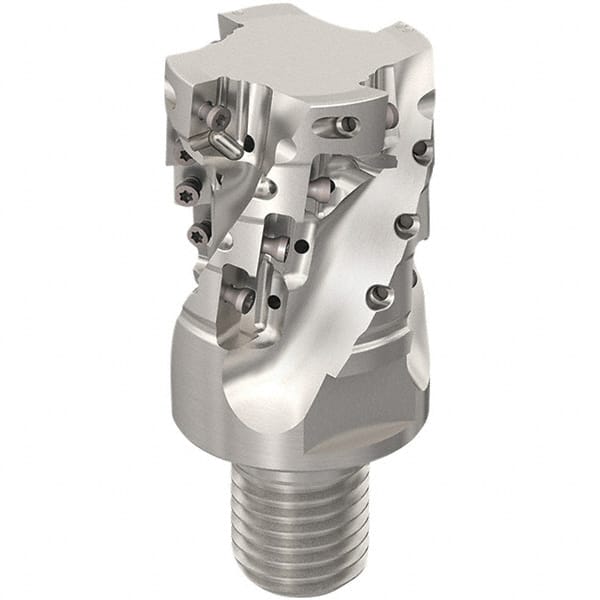 Seco - 40mm Cut Diam, 44mm Max Depth of Cut, 20mm Shank Diam, 61mm OAL, Indexable Square Shoulder Slot Milling End Mill - XO.X12.. Inserts, M20 Modular Connection, 90° Lead Angle, Through Coolant, Series 217.69-12-Helical - Exact Tooling