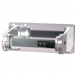 ASI-American Specialties, Inc. - Standard Single Roll Stainless Steel Toilet Tissue Dispenser - 6" Wide x 2-3/4" High x 4-1/4" Deep, Silver - Exact Tooling