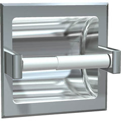 ASI-American Specialties, Inc. - Standard Single Roll Stainless Steel Toilet Tissue Dispenser - 6-5/16" Wide x 6-5/16" High x 6-5/16" Deep, Silver - Exact Tooling