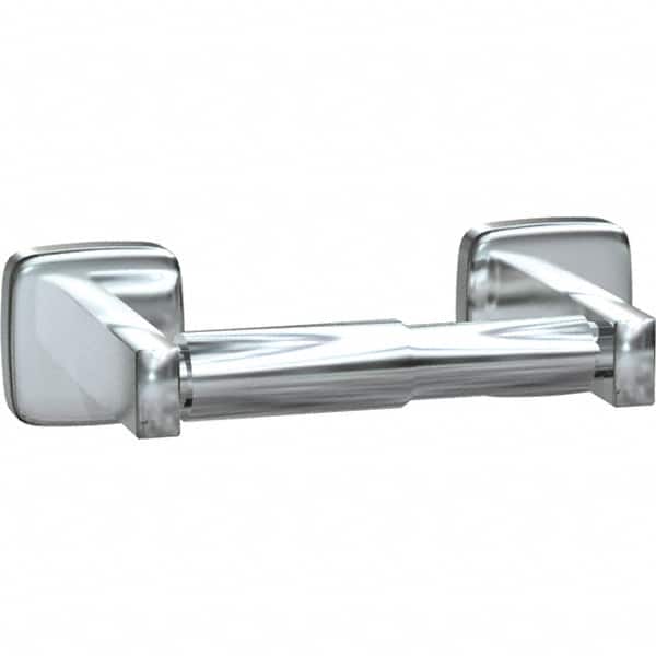 ASI-American Specialties, Inc. - Standard Double Roll Stainless Steel Toilet Tissue Dispenser - 13-1/2" Wide x 2" High x 3-7/8" Deep, Silver - Exact Tooling