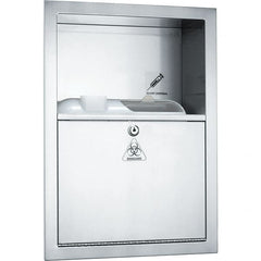 ASI-American Specialties, Inc. - Sharps Container Cabinets : Surface Mounted Color: Silver - Exact Tooling