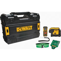 DeWALT - Level Kits Level Kit Type: 3 Spot Laser & Laser Distance Measurer Kit Maximum Measuring Range (Feet): 100 - Exact Tooling