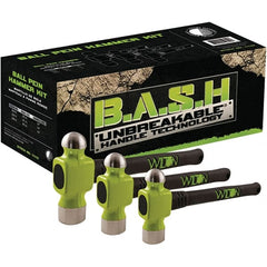 Wilton - Hammer & Mallet Sets Type: Ball Pein Number of Pieces: 3 - Exact Tooling